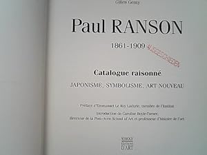Paul Ranson, 1861-1909 : catalogue raisonne : japonisme, symbolisme, art nouveau.