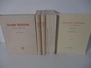 Deutsche Volkslieder mit ihren Melodien. Balladen. [Hier]: Bände 1 und 5 - 10 im Konvolut.