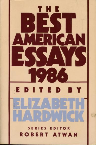 Best American Essays 1986