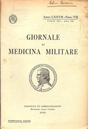 Giornale di medicina militare, Luglio 1929