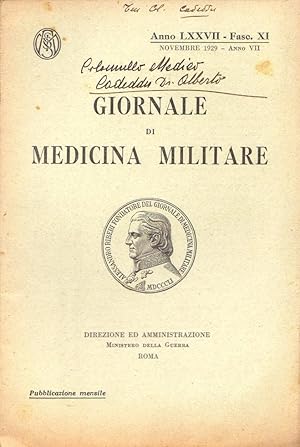 Giornale di medicina militare, Novembre 1929