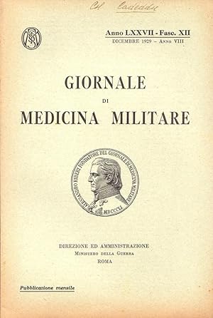 Giornale di medicina militare, Dicembre 1929