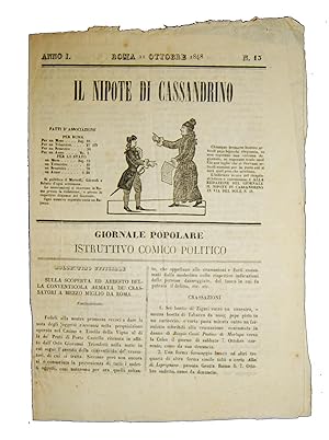 Il nipote di Cassandrino: giornale popolare istruttivo comico politico. Anno I n. 13 (21.10.1848).