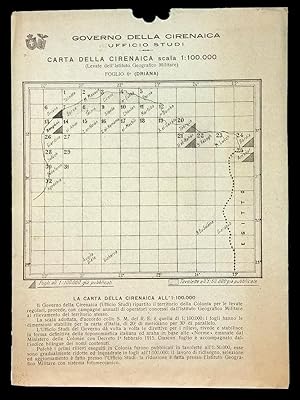 Carta della Cirenaica. Scala 1:100.000. Foglio 6° (Driana).