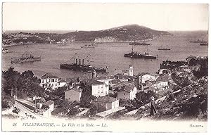 Navi da guerra in rada. Villefranche (France) - La Ville et la Rade. N. 28.