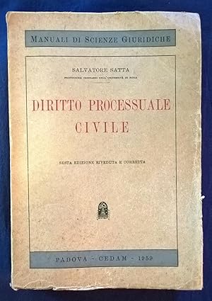 Diritto processuale civile. Sesta edizione riveduta e aggiornata.