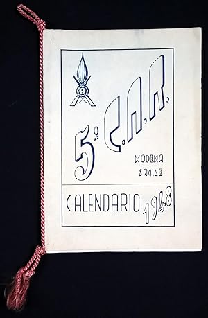 Calendario militare - 5° C.A.R. Modena Sacile - Esercito Italiano - 1948.