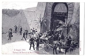 5 maggio 1903 - Partenza dei Sovrani da Montecassino.