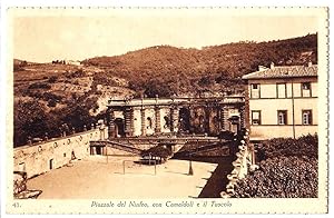 Nobile Collegio Mondragone - Frascati (Roma) - Piazzale del Ninfeo, con Camaldoli e il Tuscolo.