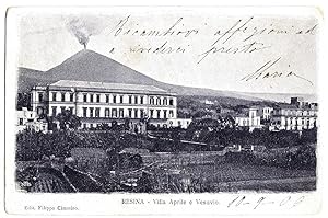 Resina - Villa Aprile e Vesuvio.