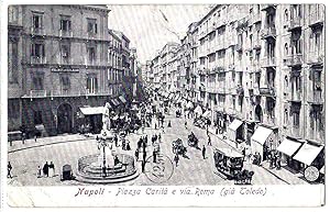 Napoli - Piazza Carità e via Roma (già Toledo).