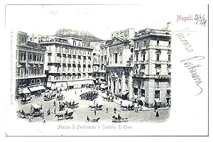 Napoli - Piazza S. Ferdinando e Castello S. Elmo.