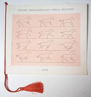 Calendario militare - Centro Preolimpionico Ippico Militare - Esercito Italiano - 1963