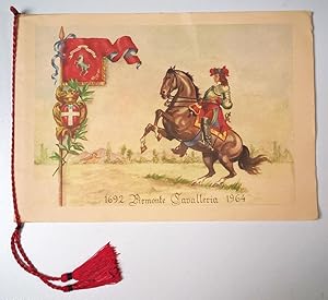 Calendario militare - Reggimento Piemonte Cavalleria - Esercito Italiano - 1964