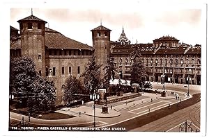 Torino - Piazza Castello e monumento al Duca d'Aosta.