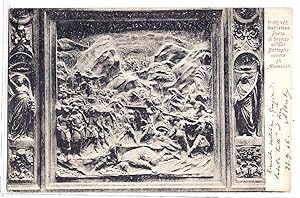Firenze - Battistero - Porta di bronzo all'est. Battaglia contro gli Ammoniti.