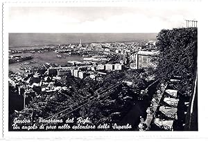Genova - Panorama dal Righi - Un angolo di pace nello splendore superbo.