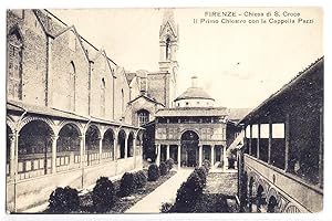Firenze - Chiesa di S. Croce - Il primo Chiostro con la Cappella Pazzi.