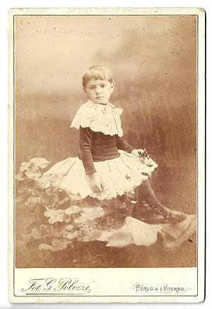 Ritratto di una bambina - Fot. G. Polozzi, Perugia e Viterbo - ca. 1880.