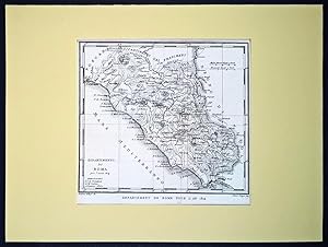 Mappa del Dipartimento di Roma per l'anno 1814.