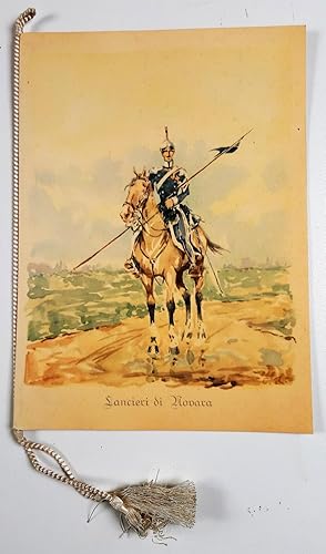 Calendario militare - Reggimento Lancieri di Novara - Esercito Italiano - 1957