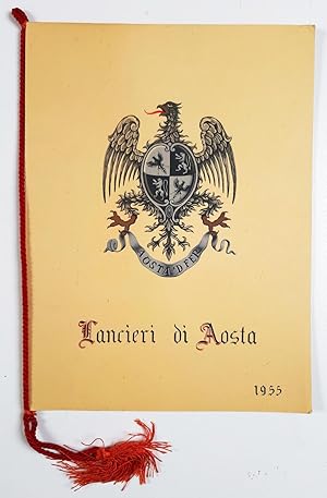 Calendario militare - Reggimento Lancieri di Aosta - Esercito Italiano - 1955