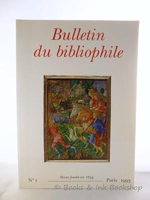 Bulletin du bibliophile, 1993, No. 1