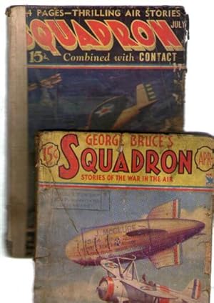 Squadron : Stories Of The War In The Air : April Vol. 2 No. 4. & Night Attack! Vol. 1 July No. 1 ...