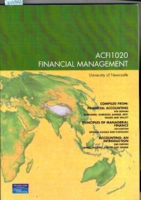 Acfi 1020 Financial Management. (University of Newcastle)