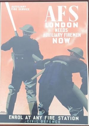 Auxiliary Fire Service poster;