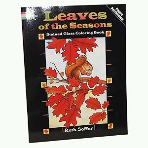 Leaves of the Seasons Stained Glass Coloring Book