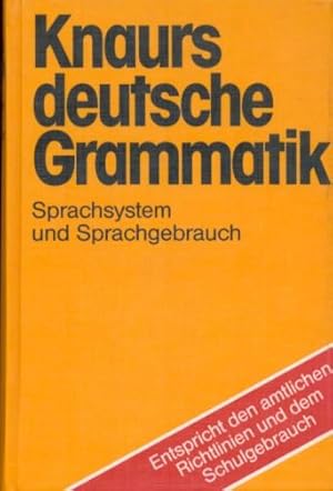 KANURS GRAMMATIK DER DEUTSCHEN SPRACHE SPRACHSYSTEM UND SPRACHGEBRAUCH