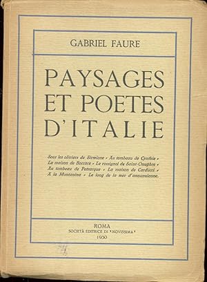 PAYSAGES ET POETES D'ITALIE