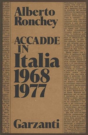 ACCADDE IN ITALIA 1968 - 1977