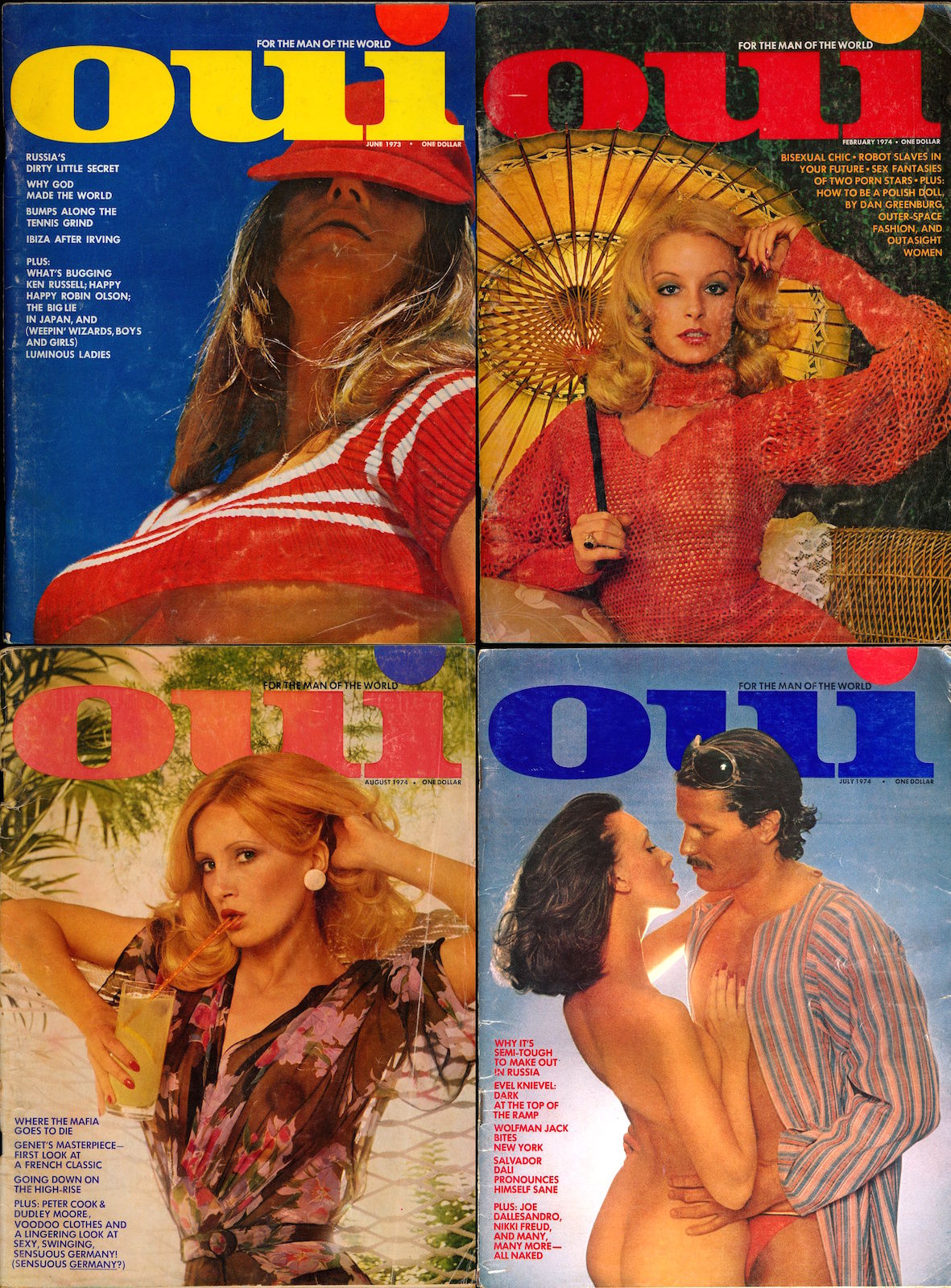 French Sex Magazines - Oui [For the Man of the World] (4 vintage ...
