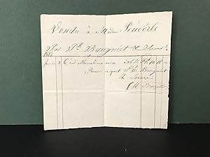bookwood abebooks handwritten receipt