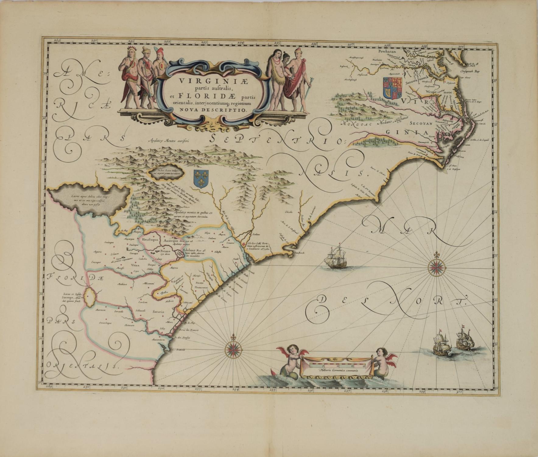 1662 Blaeu/'s Atlas Maior Vintage Map Poster by Joan Blaeu Multiple Sizes