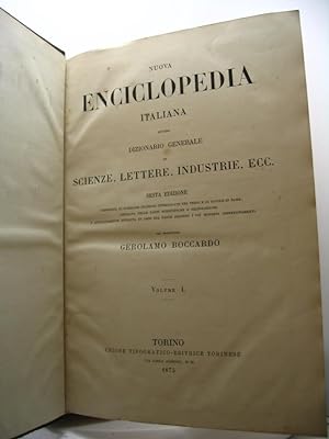 Nuova Enciclopedia italiana ovvero dizionario generale di scienze, lettere, industrie, ecc. - vol...