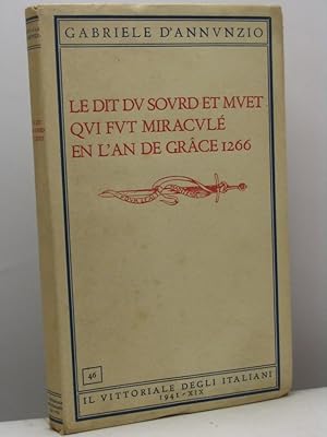 Le dit du sourd et muet qui fut miraculé en l'an de grace 1266