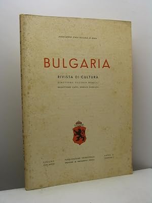 Bulgaria. Rivista di cultura, anno II, n. 2, giugno 1940