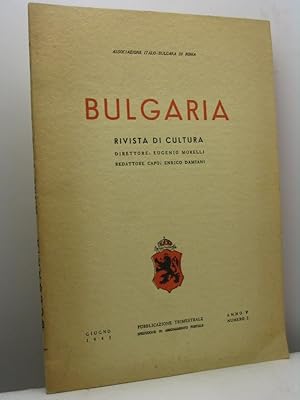 Bulgaria. Rivista di cultura, anno V, n. 2, giugno 1943
