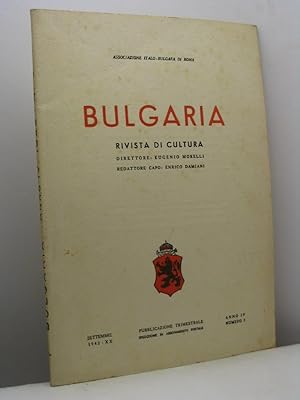 Bulgaria. Rivista di cultura, anno IV, n. 3, settembre 1942