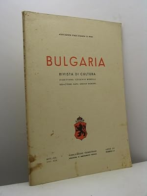 Bulgaria. Rivista di cultura, anno III, nn. 3-4, settembre-dicembre 1941