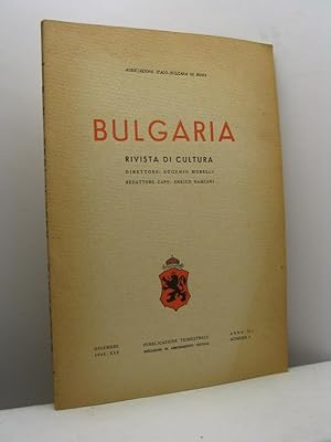 Bulgaria. Rivista di cultura, anno II, n. 4, dicembre 1940