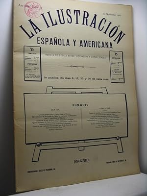 La Ilustracion Espanola y Americana. Revista de Bellas Arte, literatura y actualidades, año LIV, ...