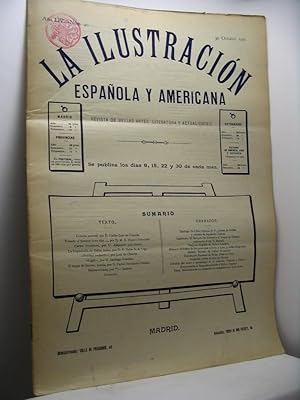 La Ilustracion Espanola y Americana. Revista de Bellas Arte, literatura y actualidades, año LIV, ...