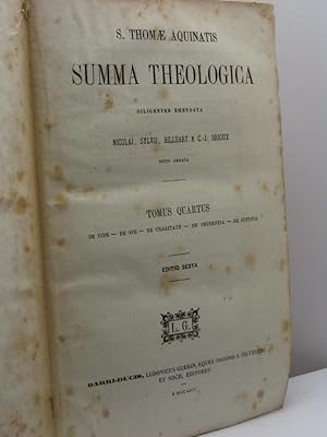 Summa theologica diligenter emendata Nicolai, Sylvii, Billuart, & C.-J. Drioux notis ornata - Tom...