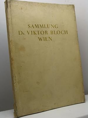 Sammlung Dr. Viktor Bloch Wien. Gemalde Alter Meister des 14. bis 18. Jahrhunderts. Italienische ...