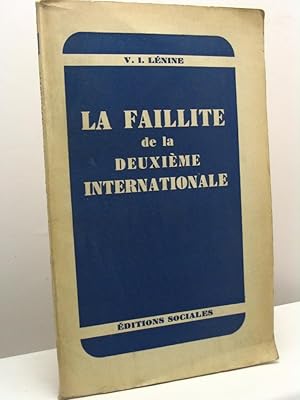 La faillite de la deuxième internationale