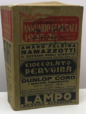 Annuario generale 1925-26. Touring Club Italiano